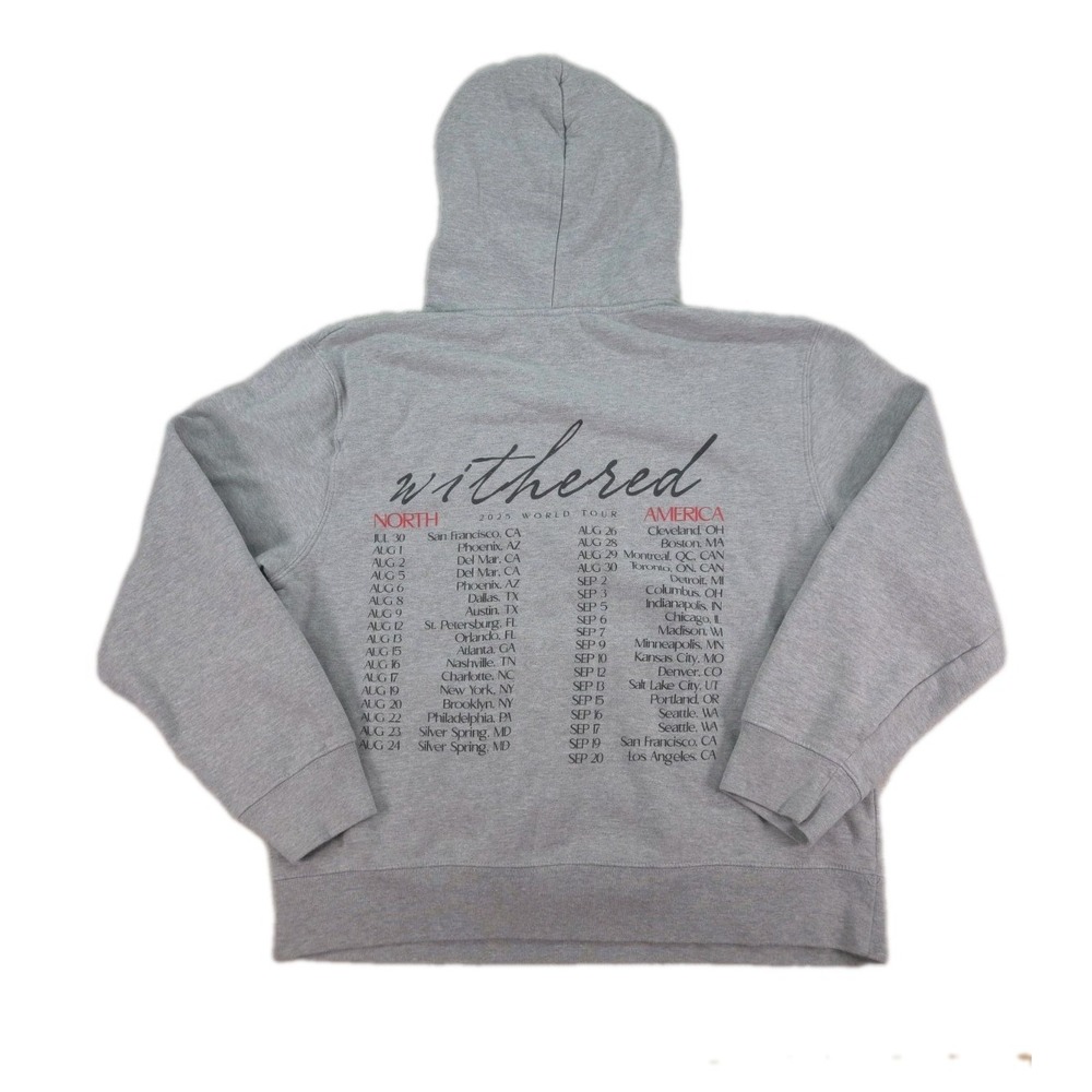 D4vd Withered 2025 World Tour Hoodie Size Large - Picture 2 of 6